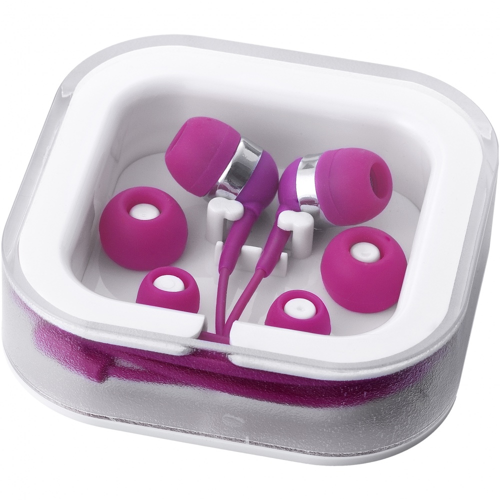 Logo trade promotional gifts picture of: Sargas earbuds, purple