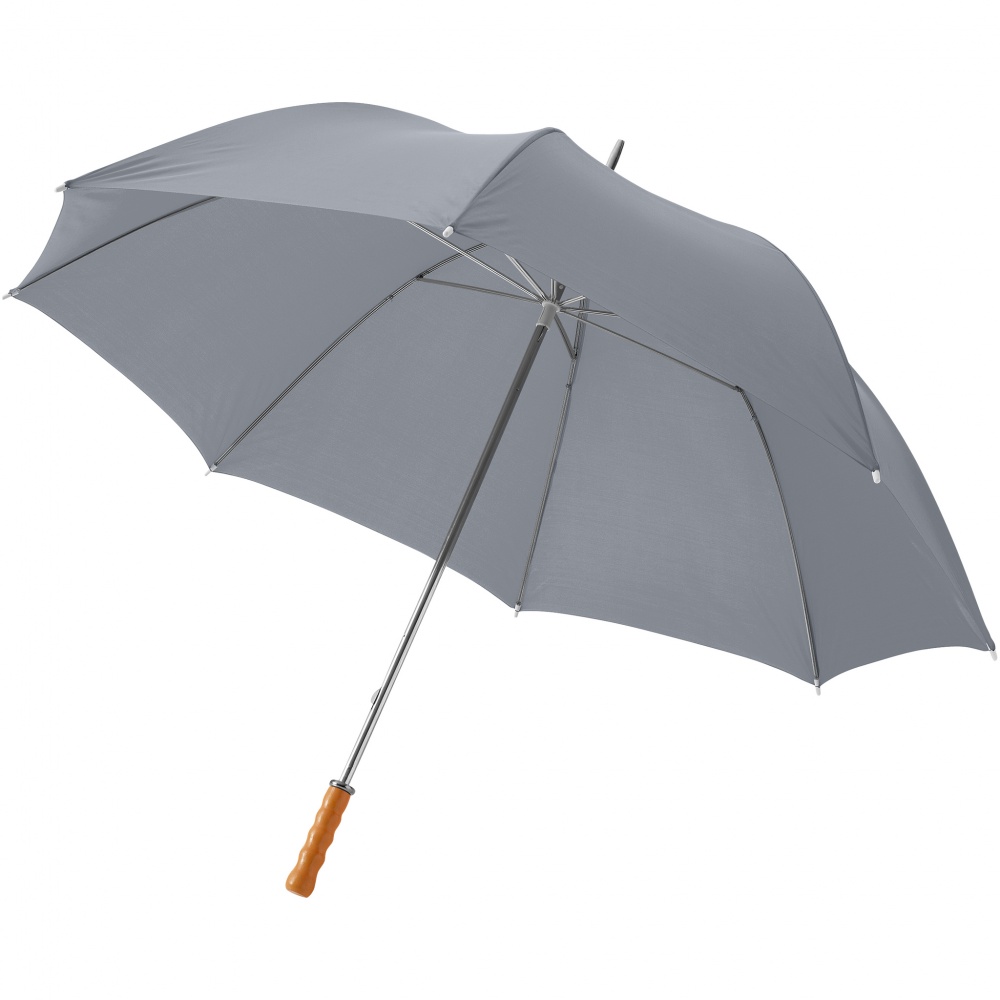 Logo trade promotional merchandise photo of: Karl 30" golf umbrella, grey