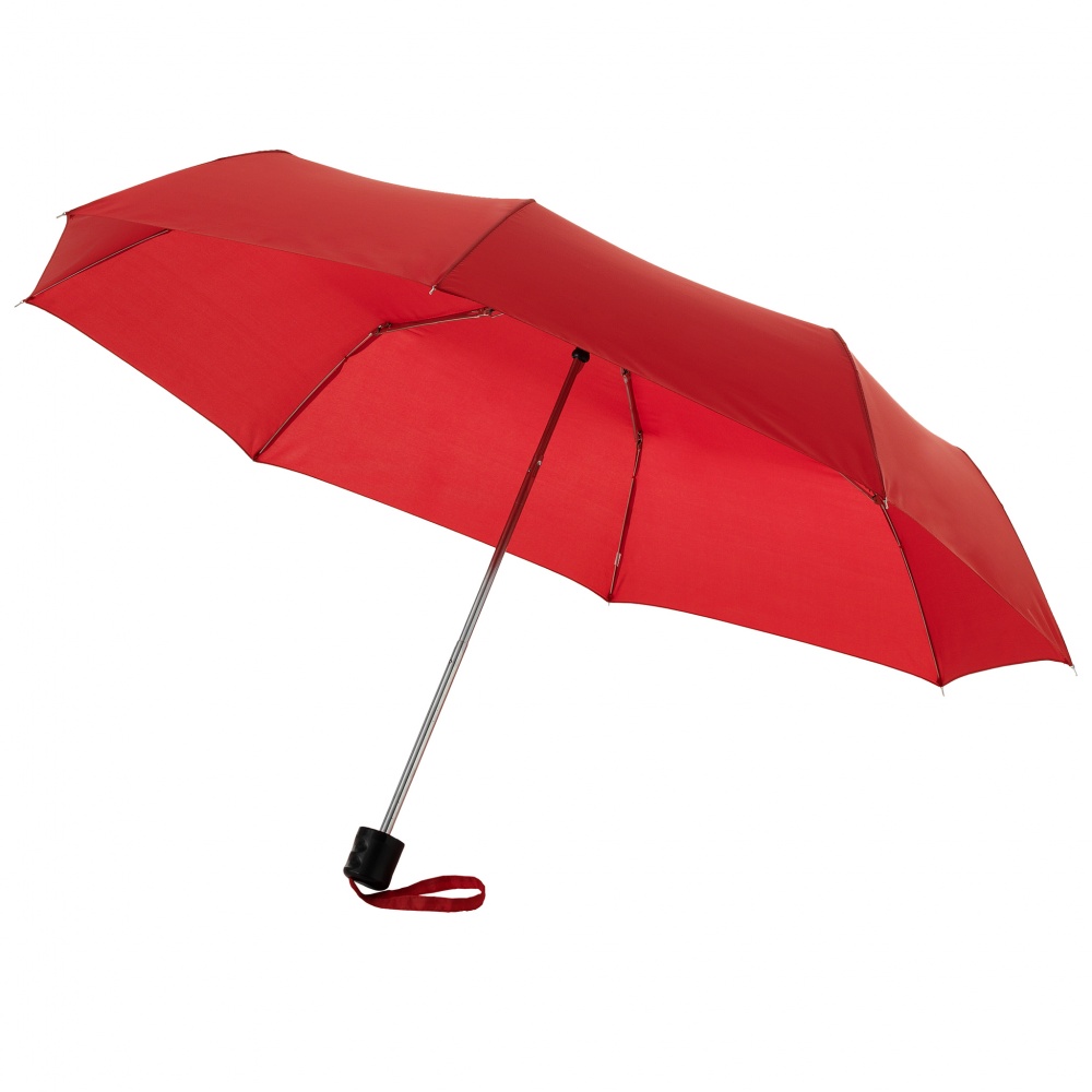 Logotrade promotional item picture of: Ida 21.5" foldable umbrella, red