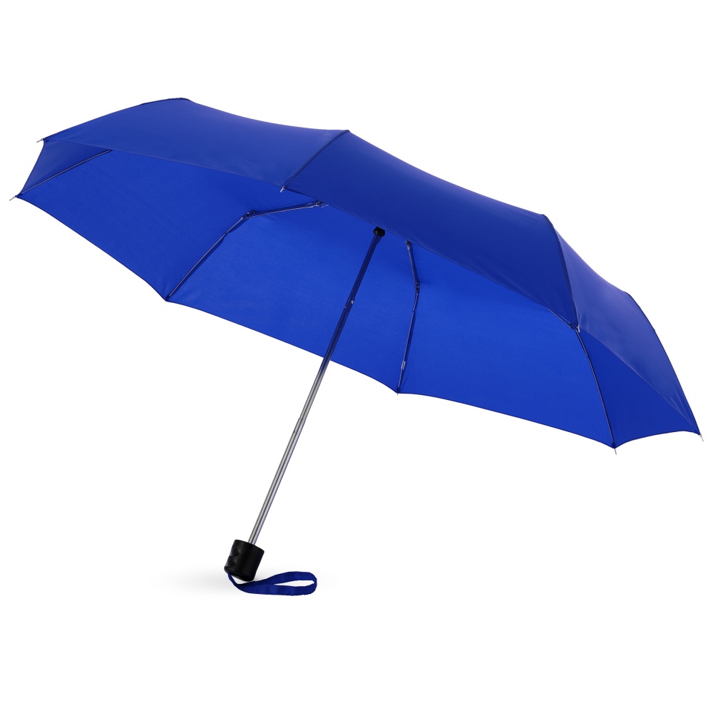 Logo trade corporate gift photo of: Ida 21.5" foldable umbrella, royal blue