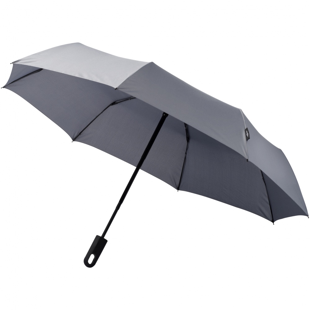 Logotrade advertising product picture of: 21.5" Traveler 3-section umbrella, grey