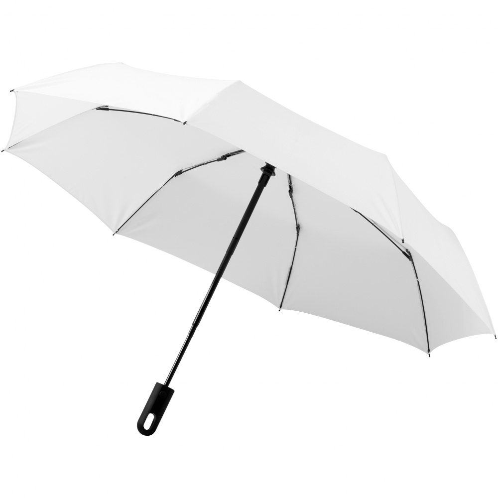 Logotrade promotional products photo of: 21.5" Traveler 3-section umbrella, white