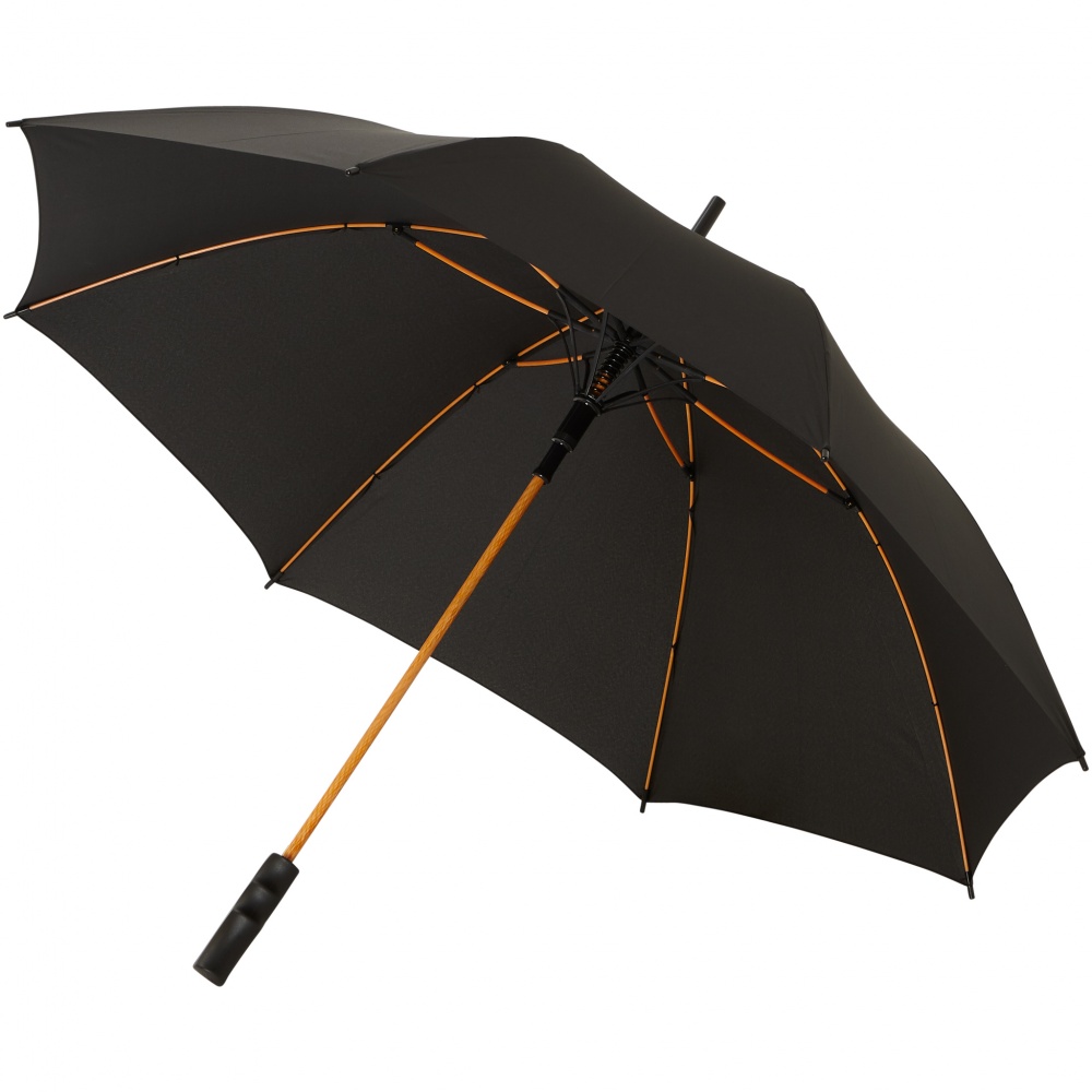 Logo trade promotional giveaway photo of: 23" Spark auto open storm umbrella, orange