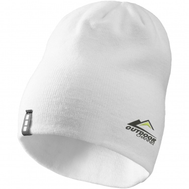 Logo trade advertising products image of: Level Beanie, white