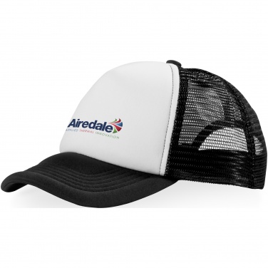 Logo trade advertising products image of: Trucker 5-panel cap, black