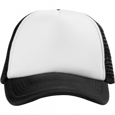 Logo trade promotional merchandise image of: Trucker 5-panel cap, black