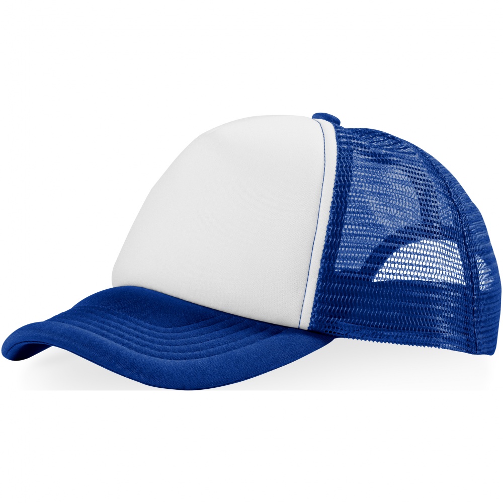 Logo trade promotional merchandise photo of: Trucker 5-panel cap, blue