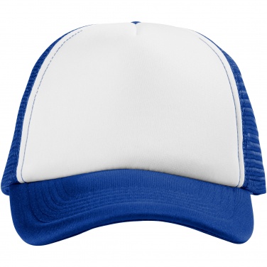 Logo trade promotional products image of: Trucker 5-panel cap, blue