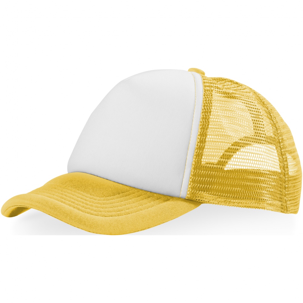 Logotrade promotional gift picture of: Trucker 5-panel cap, yellow