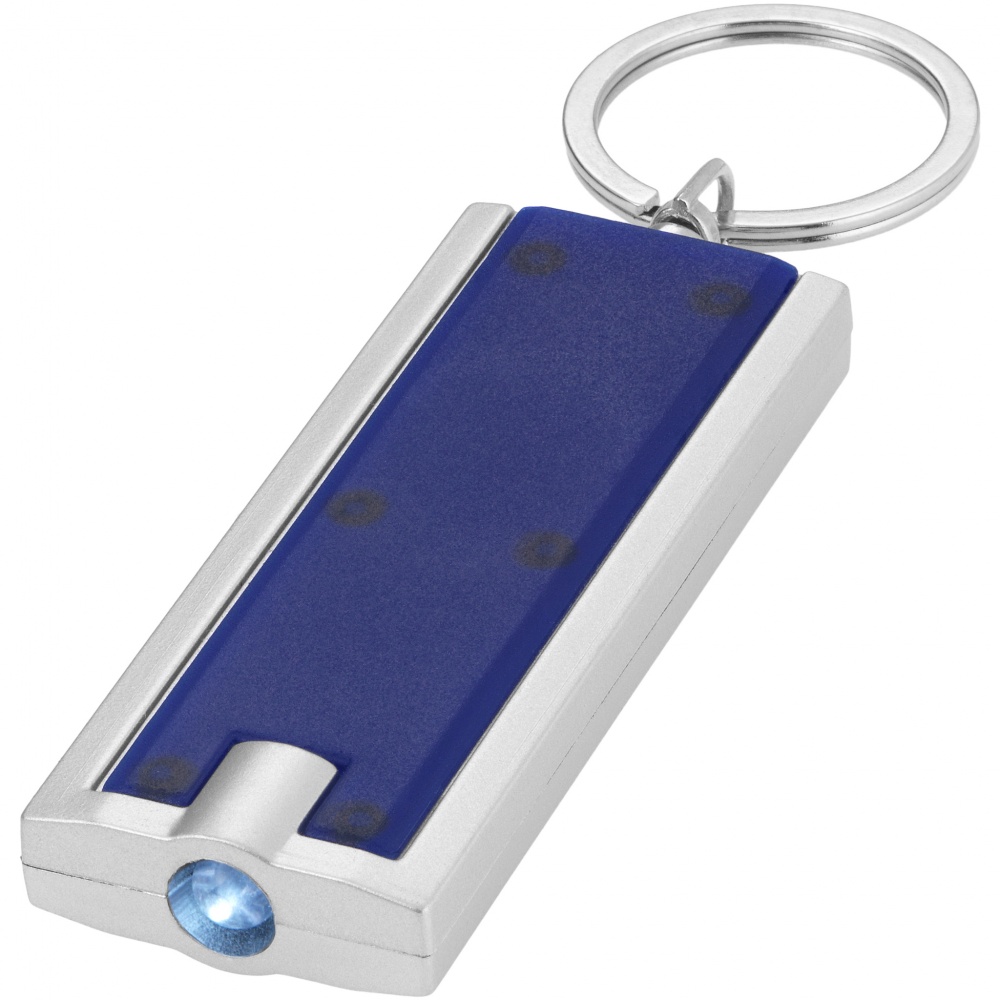 Logotrade promotional merchandise picture of: Castor LED keychain light, blue