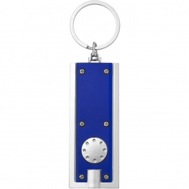 Logo trade advertising products image of: Castor LED keychain light, blue