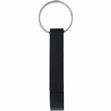 Logotrade promotional product image of: Tao alu bottle and can opener key chain, black