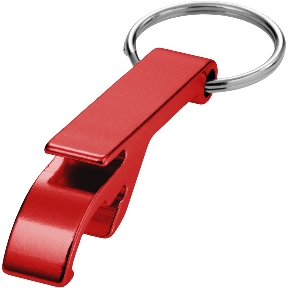 Logotrade business gift image of: Tao alu bottle and can opener key chain, red