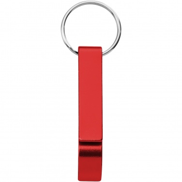 Logo trade promotional giveaways picture of: Tao alu bottle and can opener key chain, red