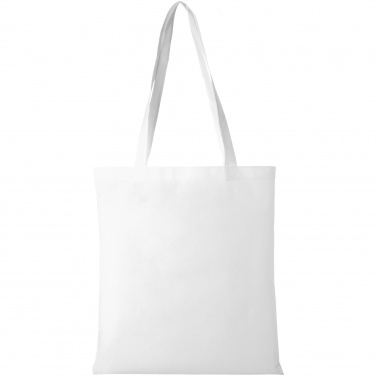 Logo trade corporate gift photo of: Zeus Non Woven Convention Tote, white