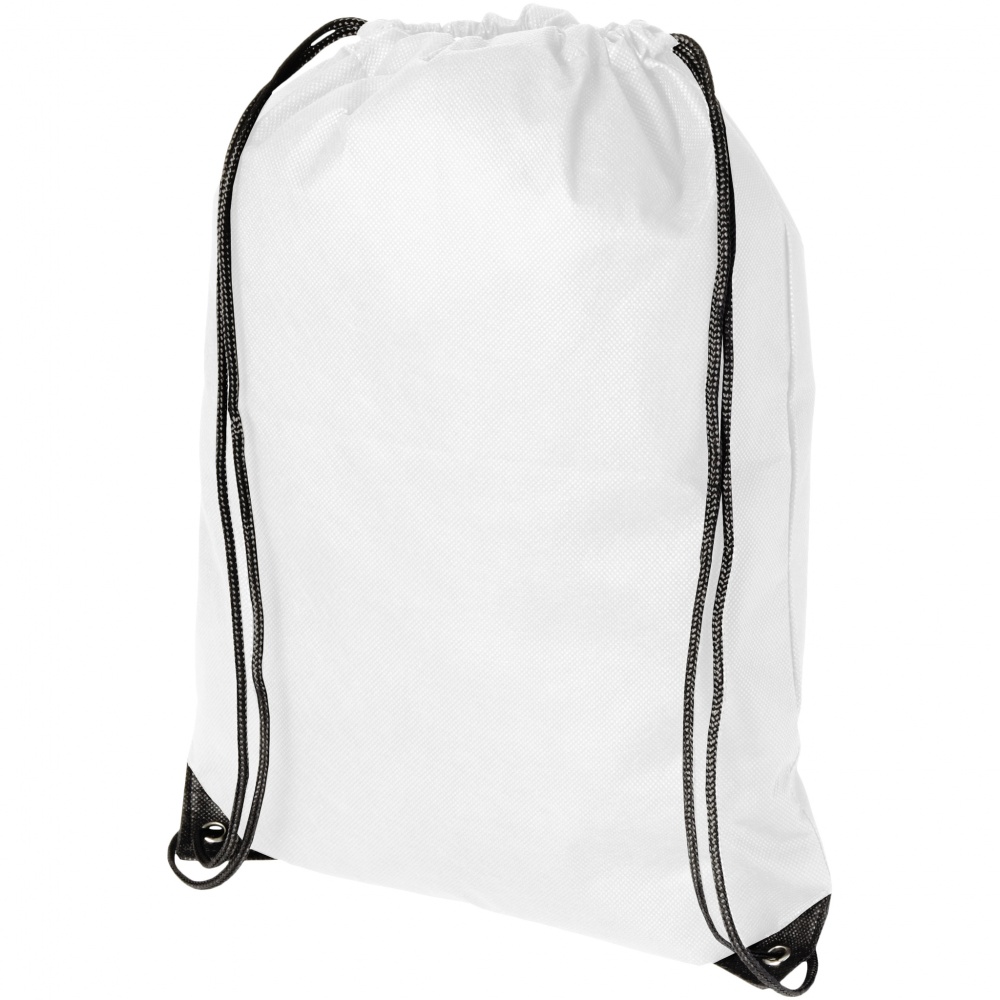 Logo trade promotional product photo of: Evergreen non woven premium rucksack eco, white