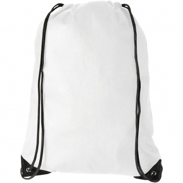 Logo trade business gifts image of: Evergreen non woven premium rucksack eco, white