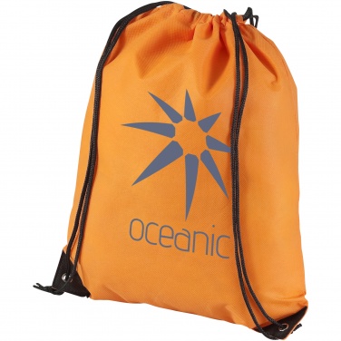 Logotrade promotional item image of: Evergreen non woven premium rucksack eco, orange