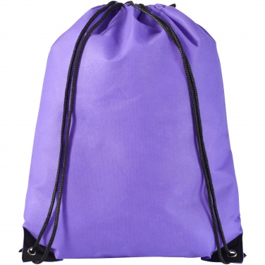 Logo trade promotional gifts image of: Evergreen non woven premium rucksack eco, purple