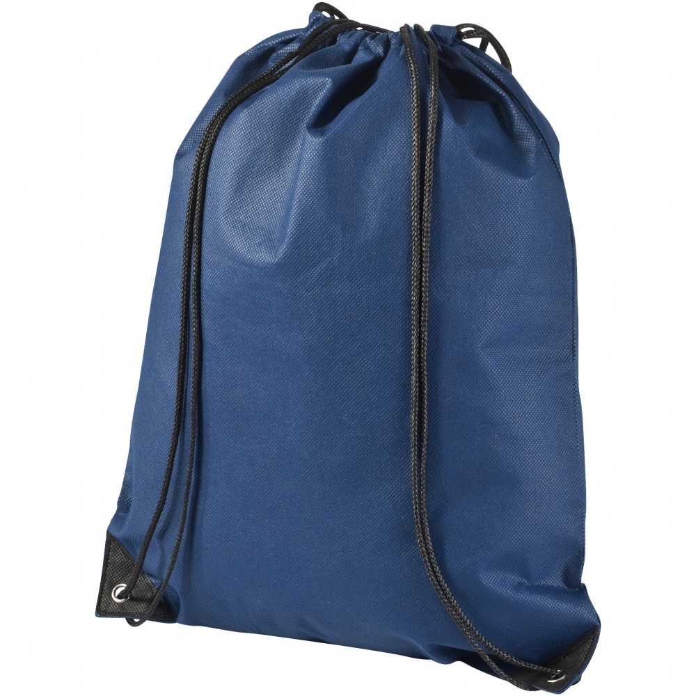 Logo trade corporate gift photo of: Evergreen non woven premium rucksack eco, dark blue