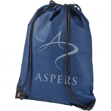 Logo trade promotional gift photo of: Evergreen non woven premium rucksack eco, dark blue