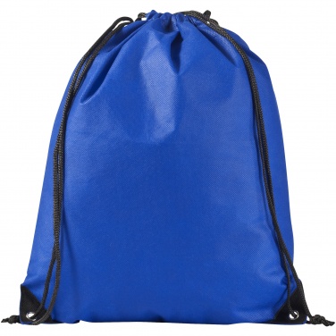 Logo trade promotional items image of: Evergreen non woven premium rucksack eco, blue