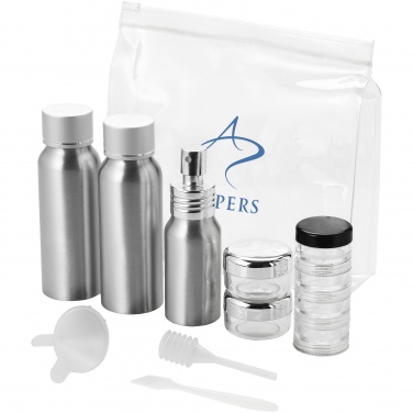 Logo trade promotional product photo of: Frankfurt airline approved alu travel bottle set