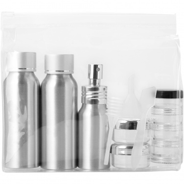 Logotrade promotional product image of: Frankfurt airline approved alu travel bottle set