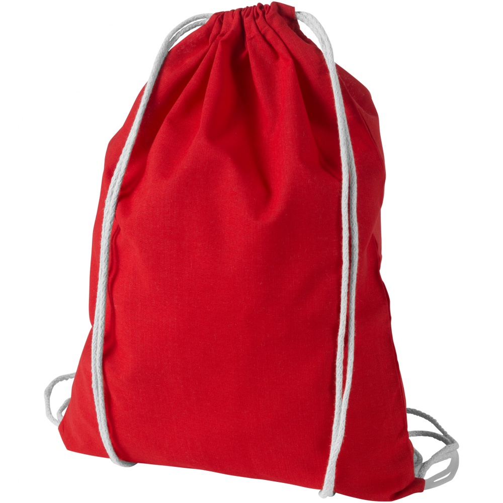 Logotrade promotional product picture of: Oregon cotton premium rucksack, red