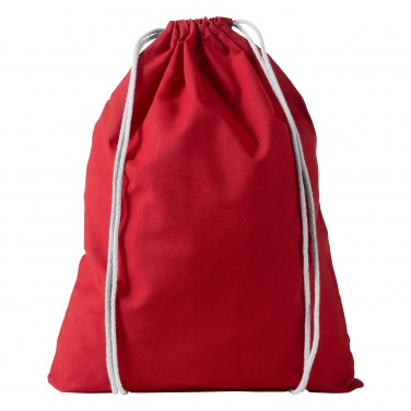 Logo trade corporate gifts image of: Oregon cotton premium rucksack, red