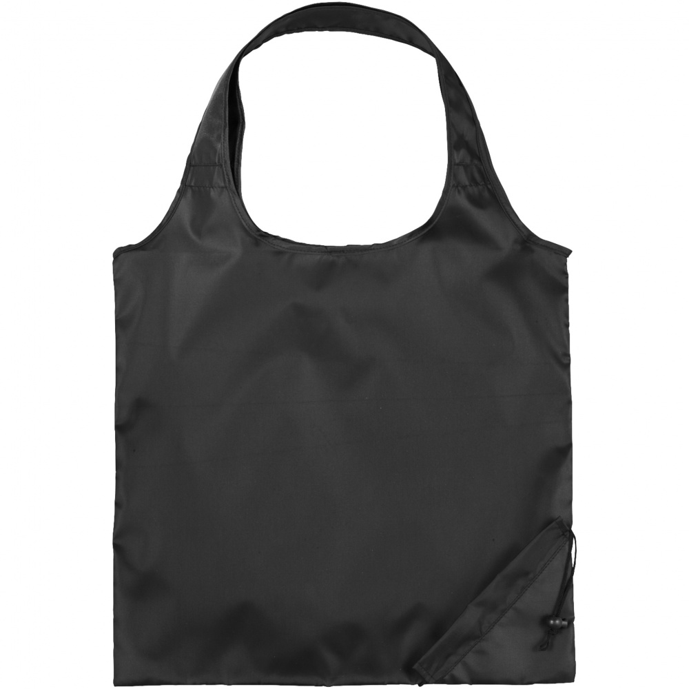 Logo trade promotional merchandise image of: Folding shopping bag Bungalow, black color