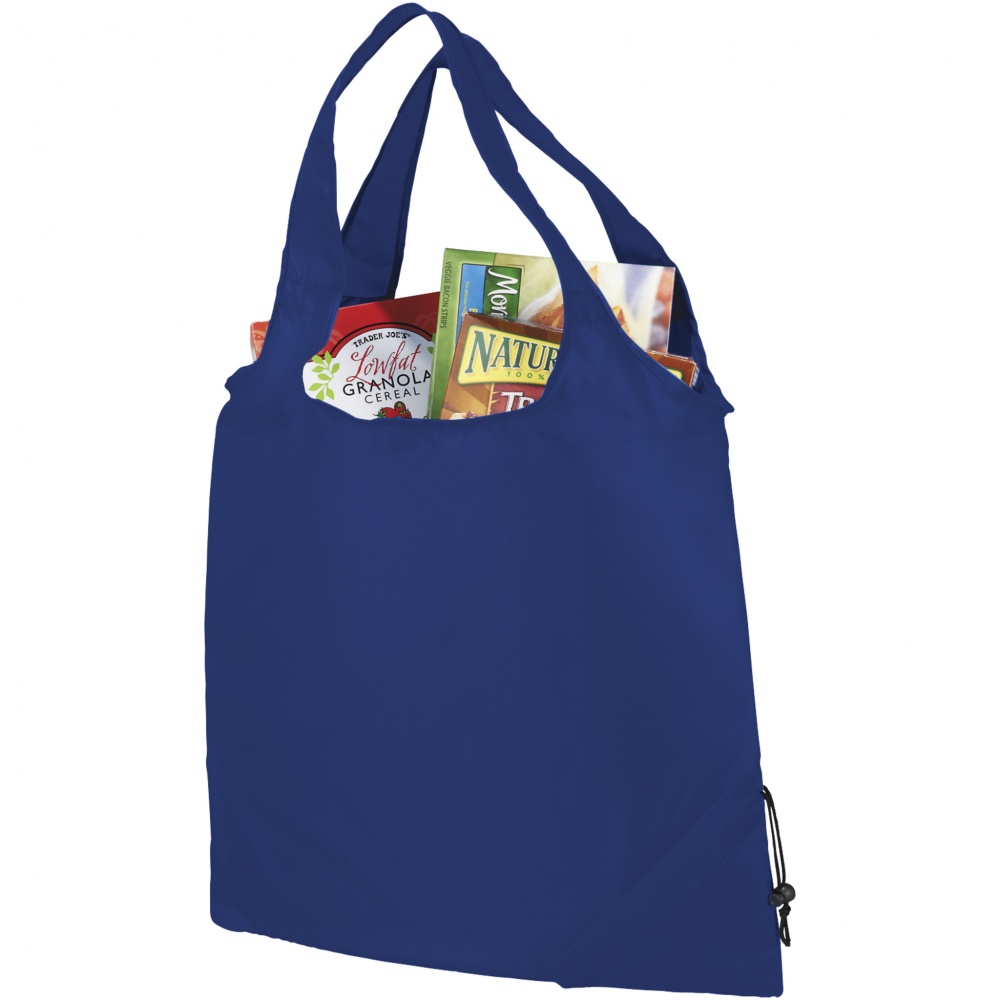 Logotrade corporate gift image of: The Bungalow Foldaway Shopper Tote, royal blue