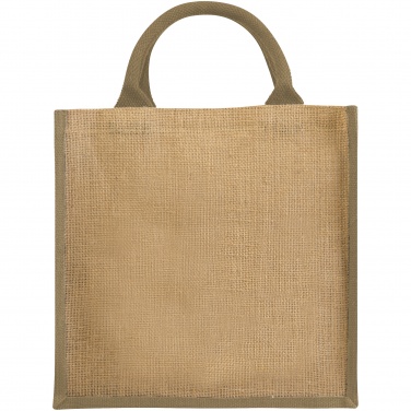 Logo trade advertising products image of: Chennai jute gift tote, beige