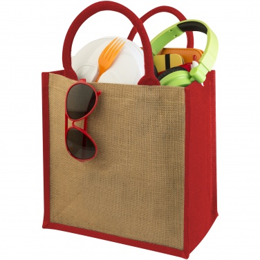 Logotrade advertising product image of: Chennai jute gift tote, red