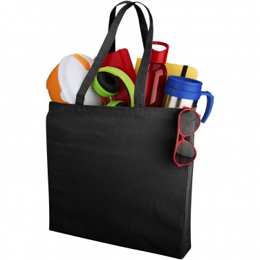 Logo trade promotional giveaway photo of: Odessa cotton tote, black