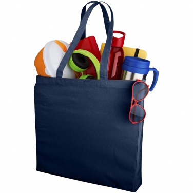 Logo trade business gift photo of: Odessa cotton tote, navy