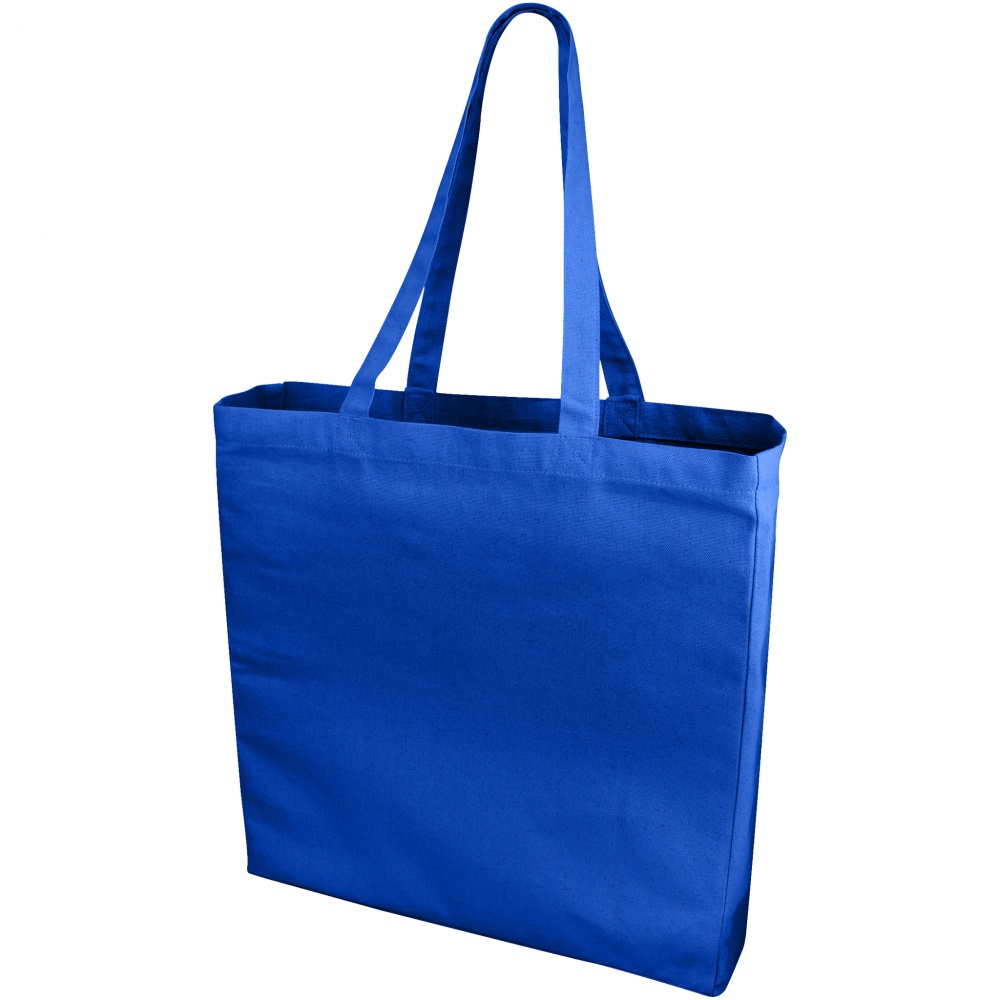 Logo trade business gift photo of: Odessa cotton tote, blue