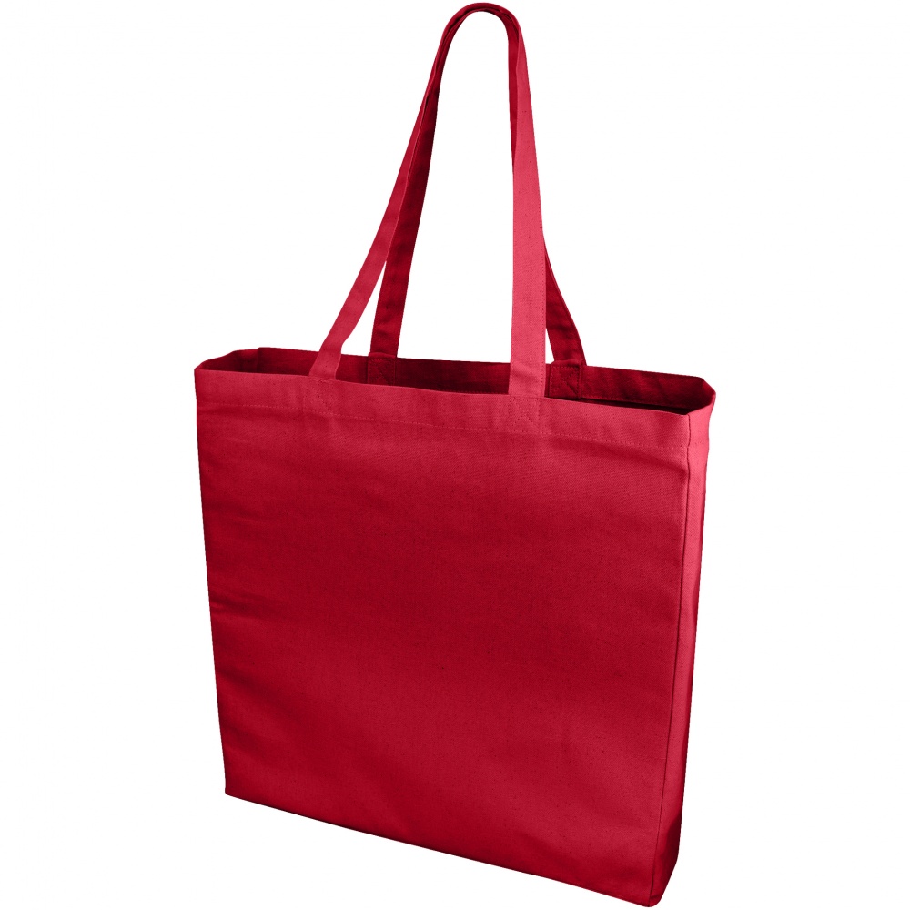 Logo trade promotional merchandise photo of: Odessa cotton tote, red