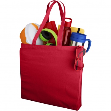 Logo trade promotional giveaways picture of: Odessa cotton tote, red