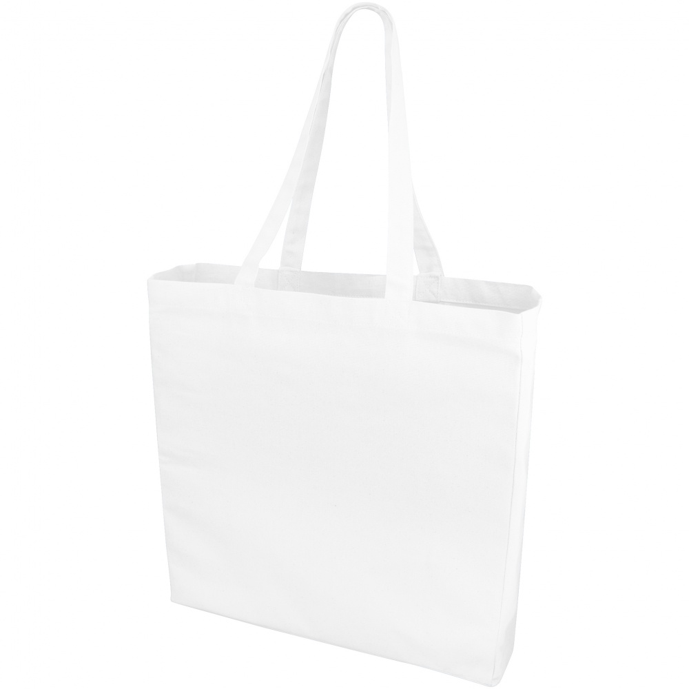 Logo trade promotional products image of: Odessa cotton tote, white