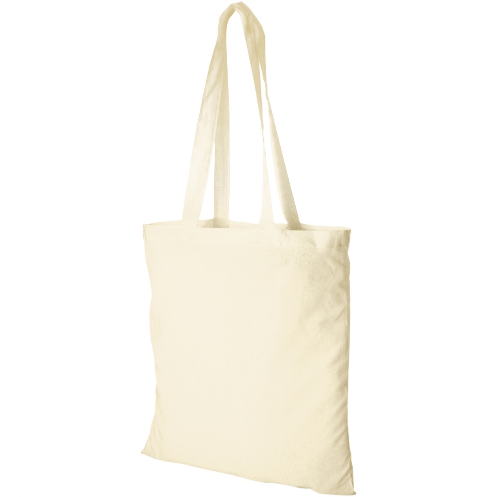 Logotrade corporate gift image of: Madras Cotton Tote, beige