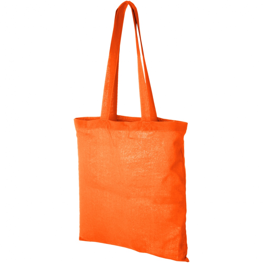 Logotrade promotional giveaway image of: Madras Cotton Tote, orange