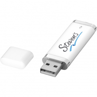 Logo trade business gifts image of: Flat USB 4GB