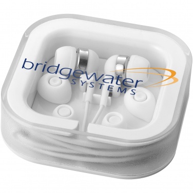 Logo trade promotional gifts image of: Sargas earbuds with microphone