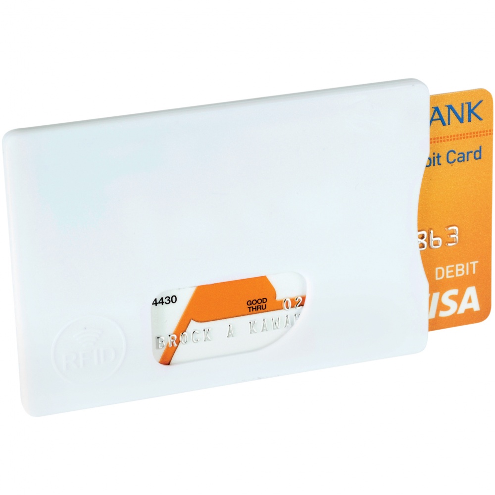 Logotrade promotional gift picture of: RFID Credit Card Protector, white