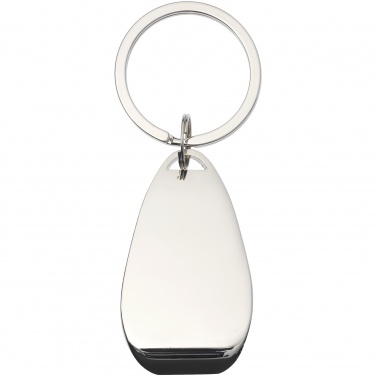 Logo trade promotional gift photo of: Bottle opener key chain, silver