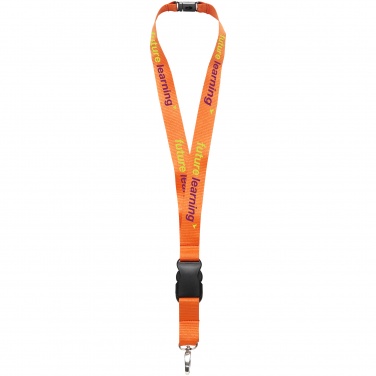 Logo trade advertising products picture of: Yogi lanyard with detachable buckle, orange