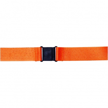 Logo trade promotional gifts image of: Yogi lanyard with detachable buckle, orange