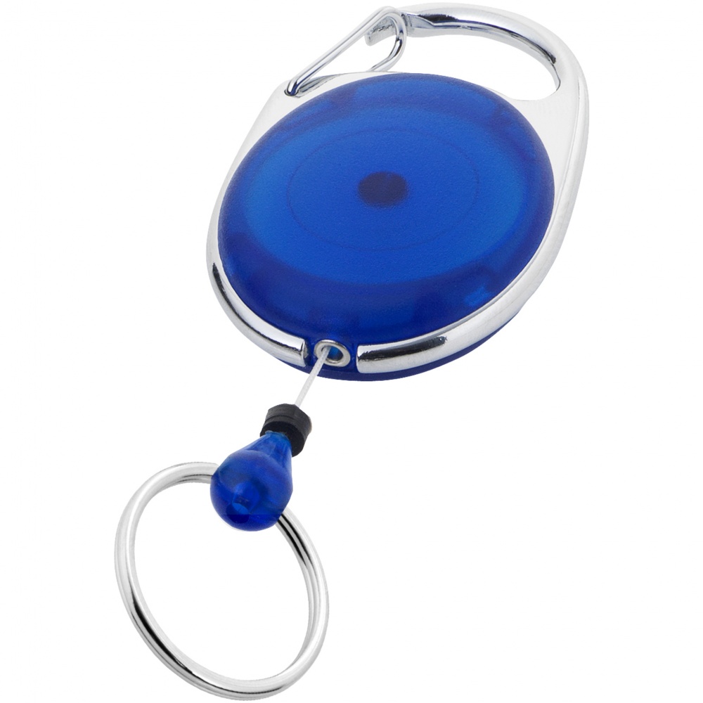 Logo trade promotional gift photo of: Gerlos roller clip key chain, blue