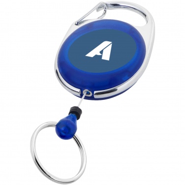 Logo trade promotional product photo of: Gerlos roller clip key chain, blue